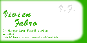 vivien fabro business card